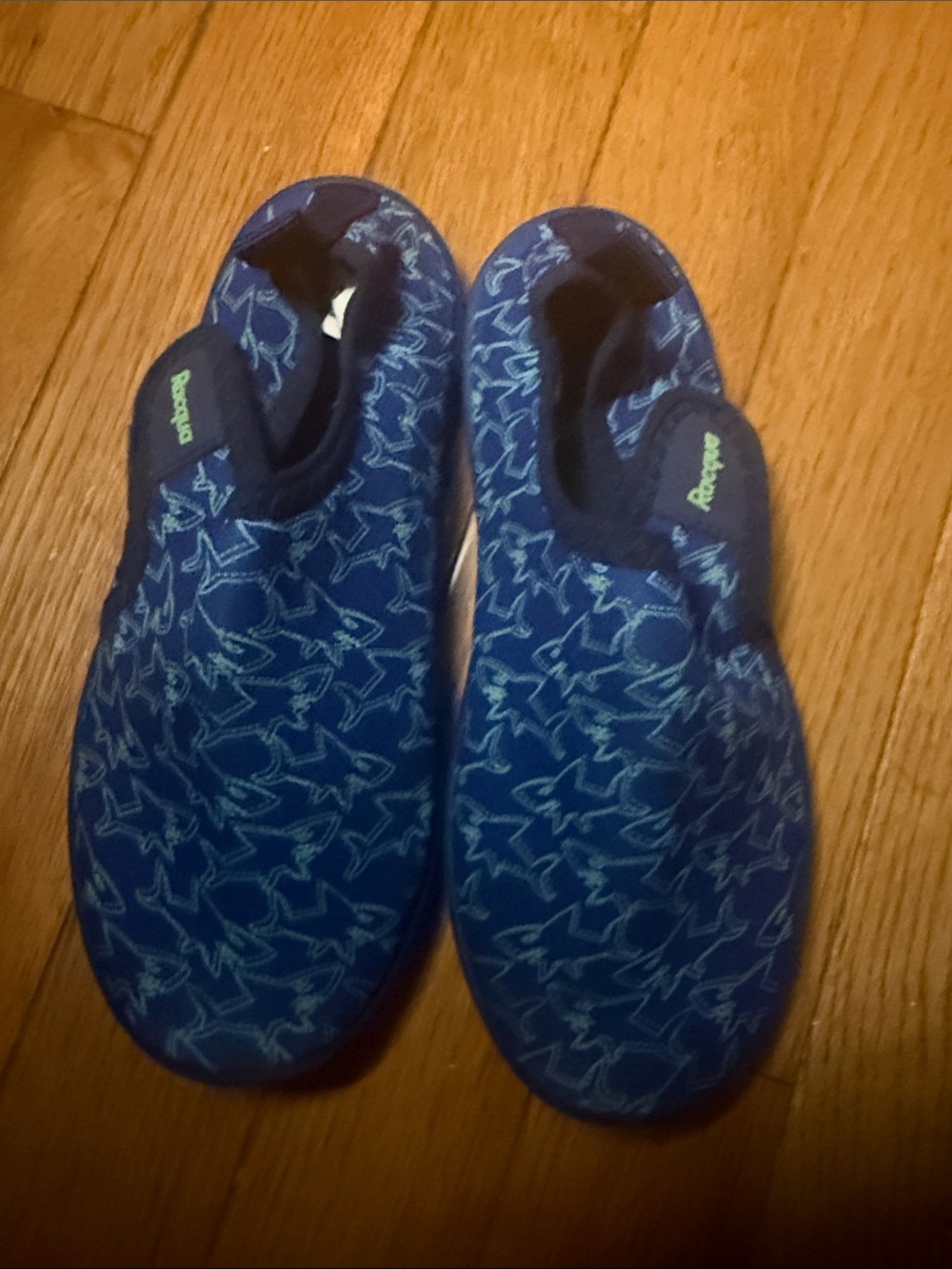 Reef Kids Navy Blue Shark-Pattern Water Shoes